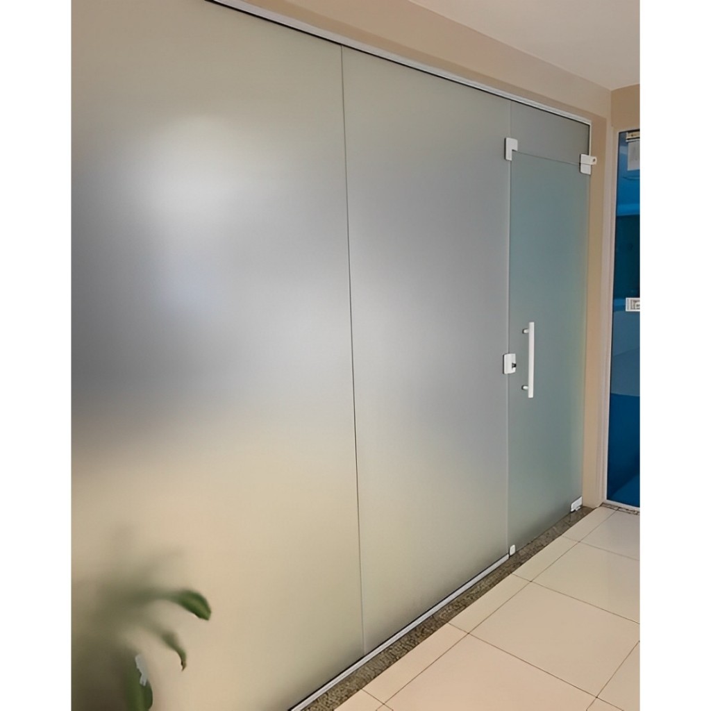 Adesivo Jateado Liso Fosco Para Janela Box Sacada Vidro e Porta Elimina a Visão Sem Tirar a Luz