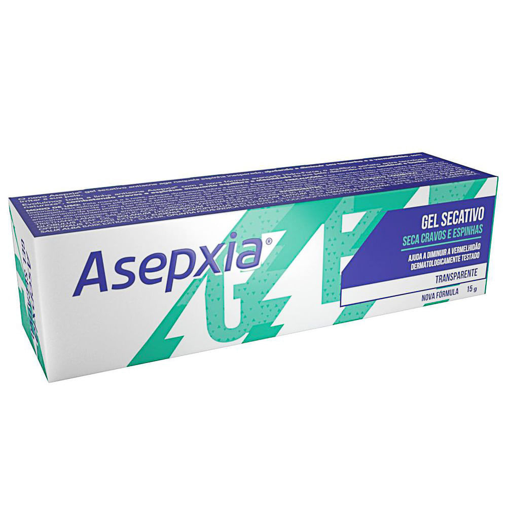 Gel Secativo Asepxia Transparente 15g em Oferta na Shopee