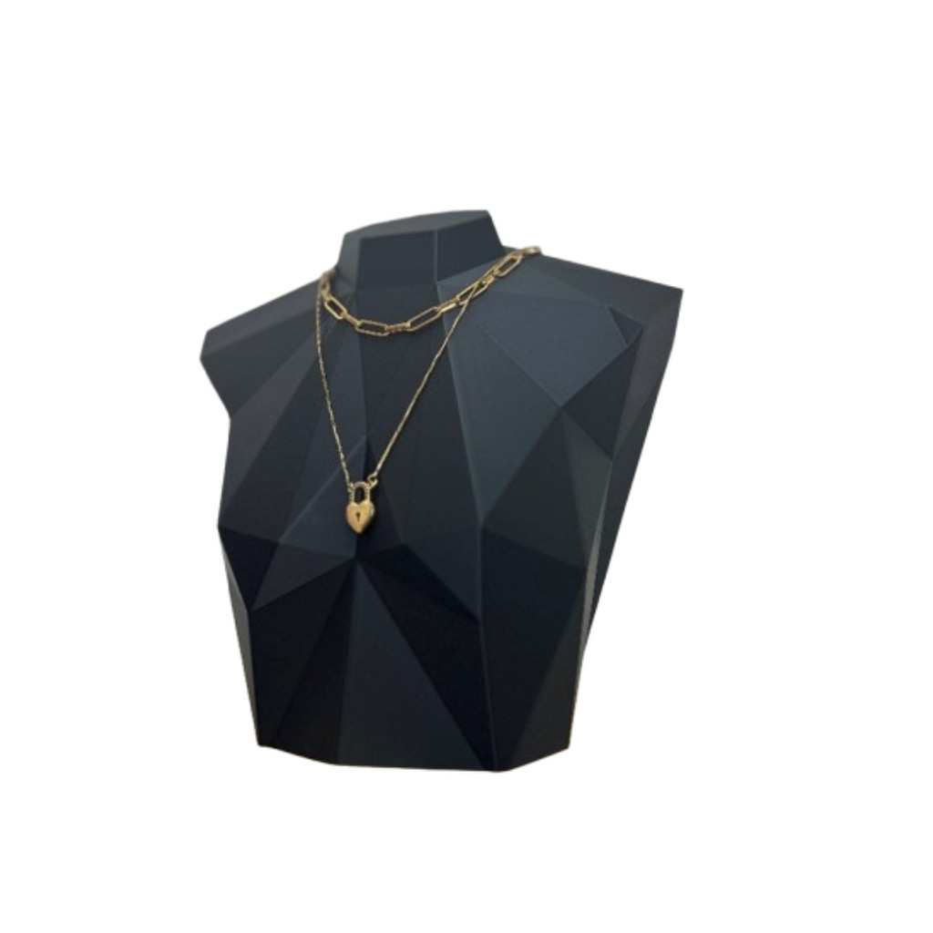 Expositor de Joias Busto para Colares e Choker – Suporte para Joias e Bijuterias