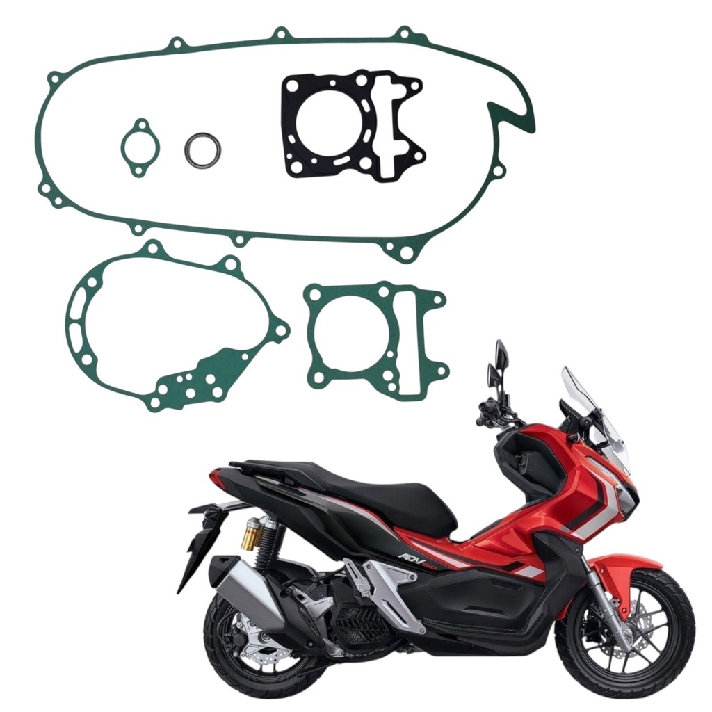 Kit Jogo de Junta Completa S/ Borracha Honda ADV 150 2021 2022 2023 2024 ADV150