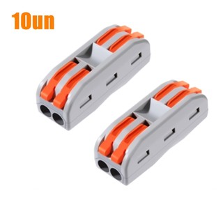 kit 10un Conector Compacto Elétrico Emenda E Derivação 4mm e 6mm D