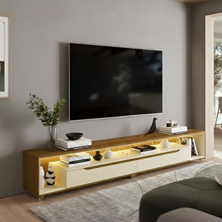 Rack para Sala com Led e Rodízios P/Tv 70 Polegadas 220cm Loop - Olivar Móveis em Oferta na Shopee