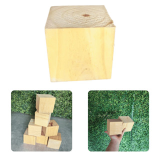 Cubos Grande Madeira Maciça Artesanato Pinus Rustico Natural em Oferta na Shopee