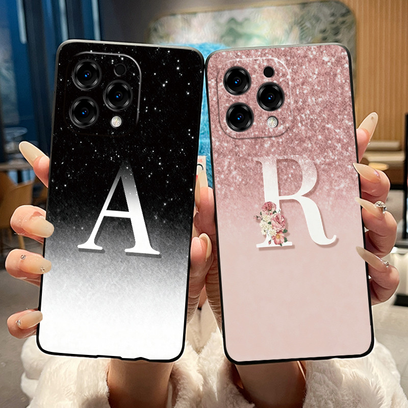 Carta Casal Caso De Telefone Para Doogee N55/N55 Plus Pro Preto E Rosa Brilhante Céu Estrelado Padrão Embalagem Silicone