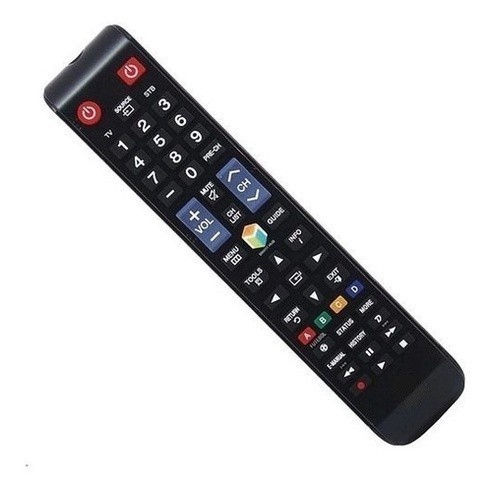 Controle Remoto compatível para Tv Samsung Un40f6400ag Un40f6400agxzd Un40f6400 Teclas Atalho