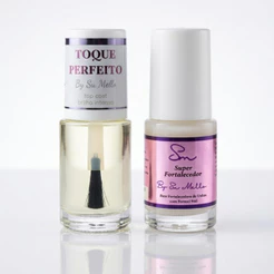 Kit Fortalecedor de Unhas + Top Coat Extra Brilho | Cresce, Fortalece e Dá Brilho Intenso