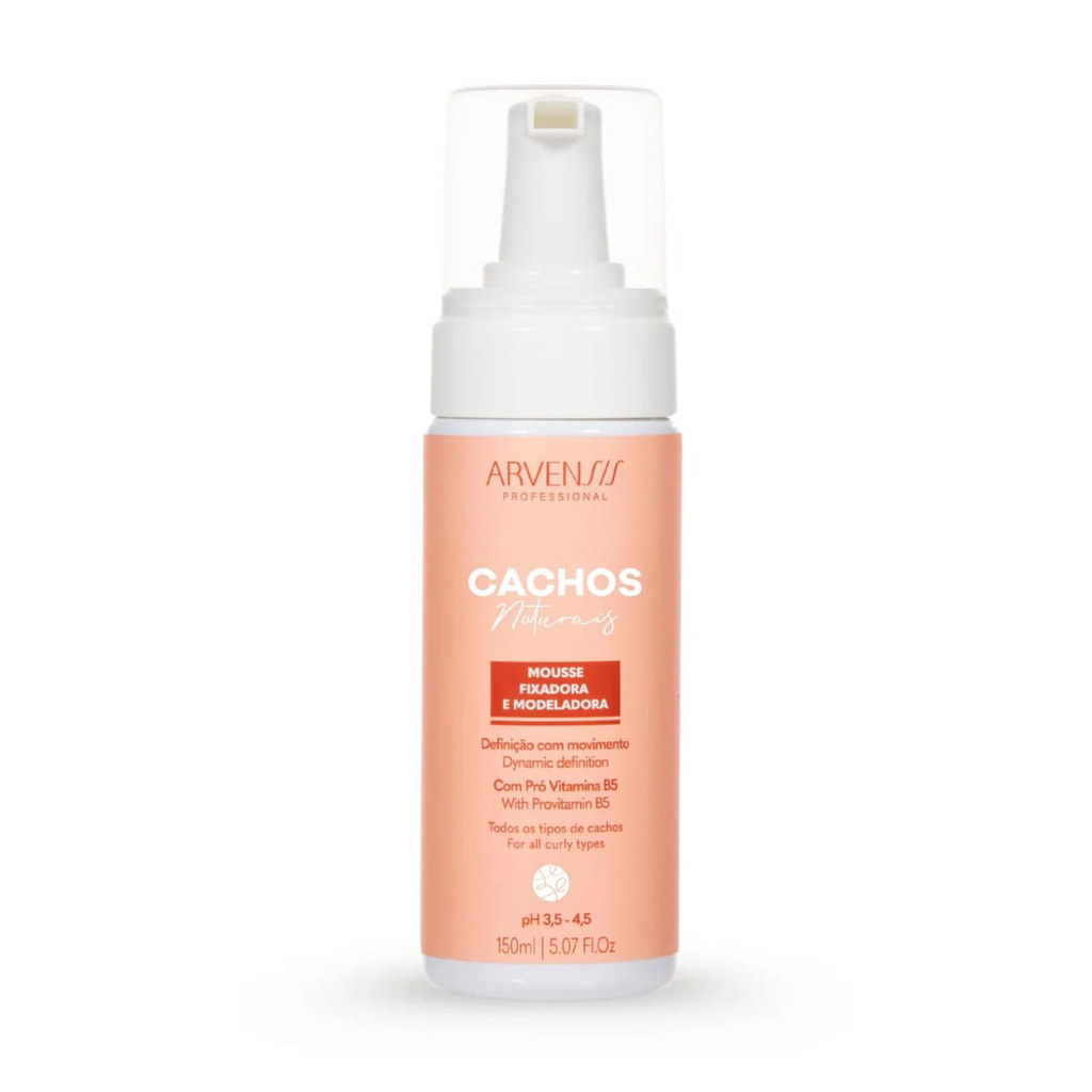 Mousse Fixadora e Modeladora Arvensis Cachos Naturais 150ml