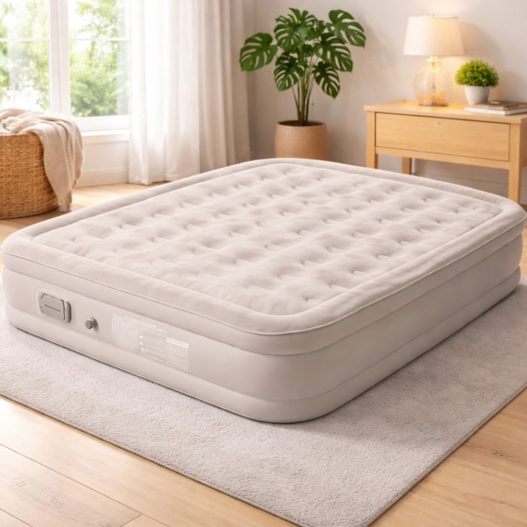 Colchão Inflável Casal com Bomba Embutida Automática Cama de Ar Macia ON-SF002 em Oferta na Shopee
