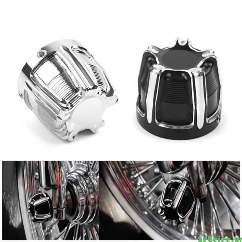 zebeiee Motocicleta Eixo Dianteiro Porca Cobre Tampas Da Haste Do Garfo Superior Para XL883 XL1200