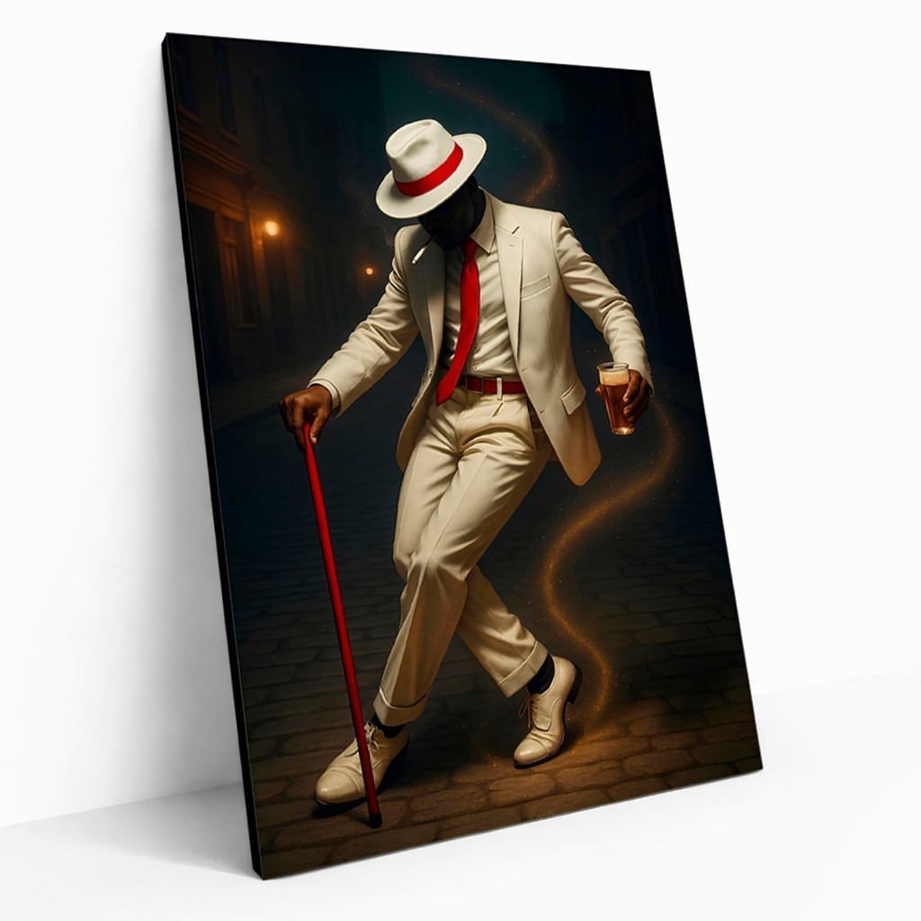 Quadro decorativo umbanda Malandro Ze Pilintra Falange da Malandragem salve seu Ze Axé