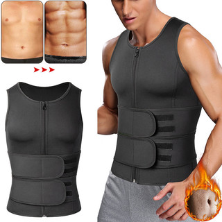 Cinta Abdominal Masculina Modelador Corporal Power Colete Ajustável Redutor De Cintura Sa…