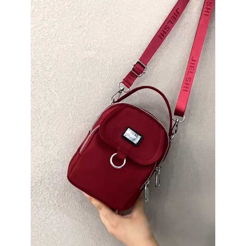 Senhoras saco moda Cross-corpo telefone móvel pequeno saco All-match feminino portátil bolsa de ombro Casual à prova dwa