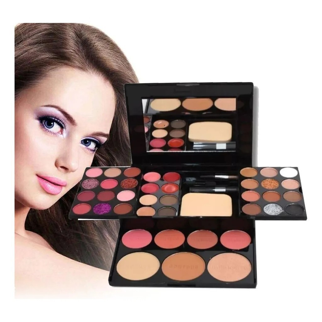 Kit de Maquiagem Completo Joy S6382 – Sarah's Beauty | Maleta com Itens Diversos para Presente ou Uso Diário