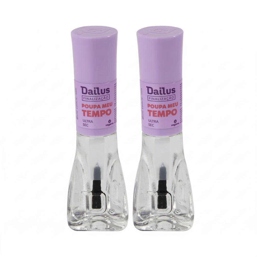 Kit 2 Esmaltes Dailus Ultra Secante Poupa Meu Tempo