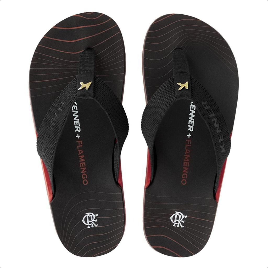 Chinelo Kenner Masculino NK6 Pro Flamengo Rubro-Negro