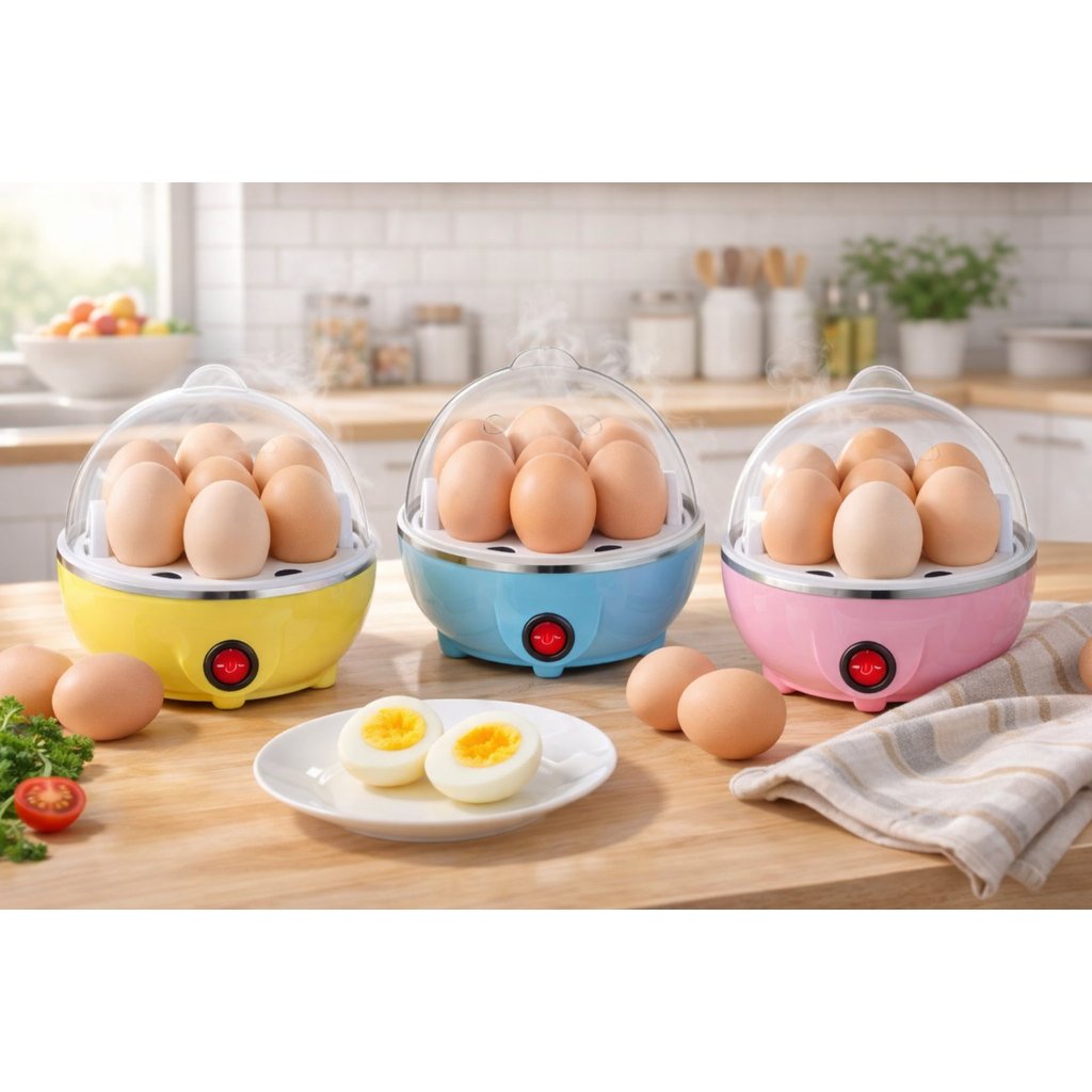 Cozedor de Ovos Elétrico 110V – Portátil a Vapor para Cozinha Envio Imediato