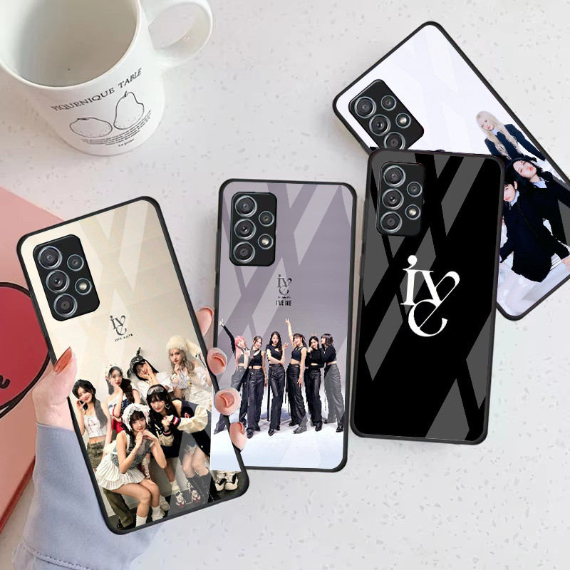 IVE Capa De Telefone De Vidro Para Samsung Galaxy A16 A15 A25 A35 A55 A53 A54 A34 A14 A32 A52 4G 5G A56 A54