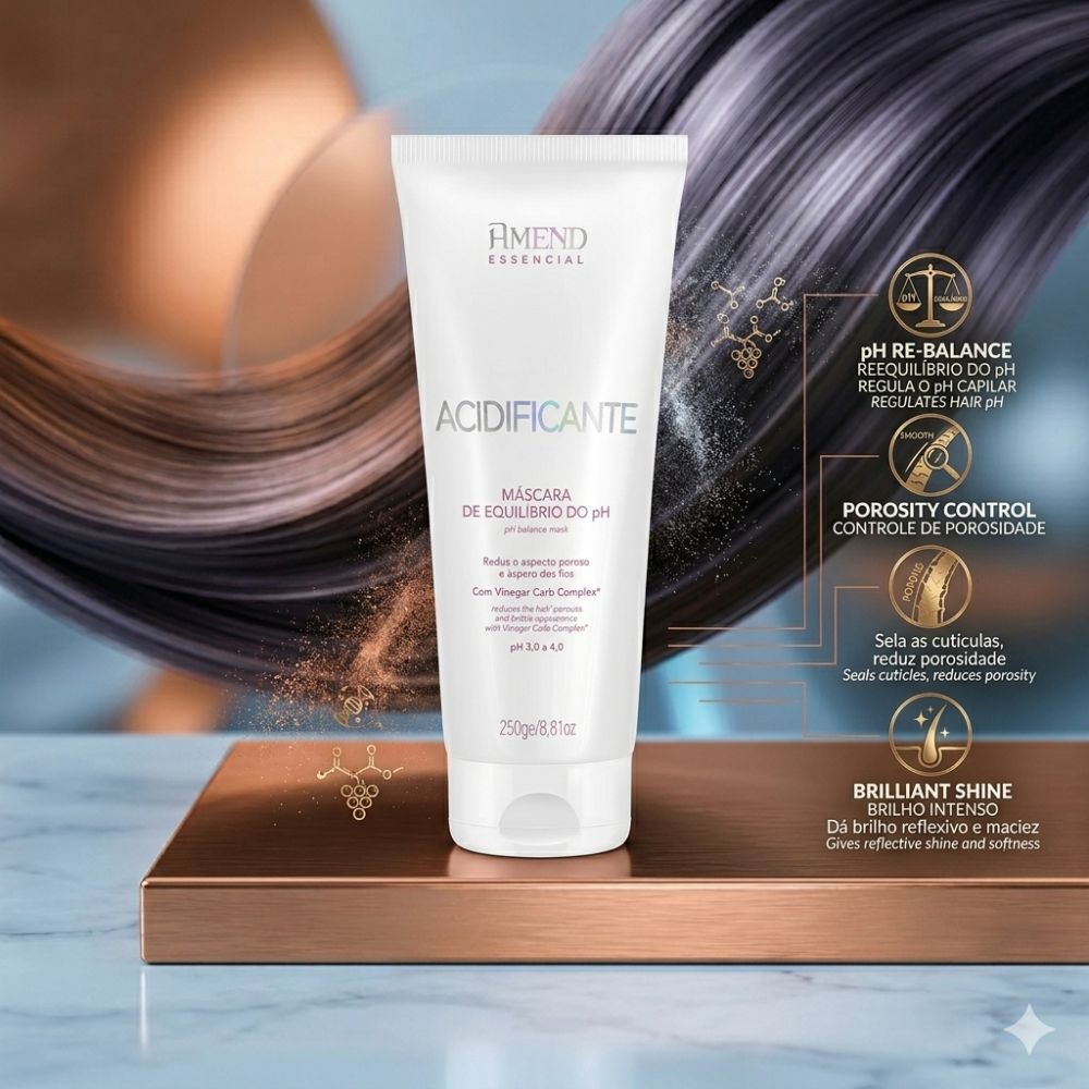 Acidificante Máscara de Equilibrio do PH 250g Amend Cosmetics