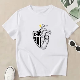 Camiseta Atletico Mineiro Masculina Oficial Galo Camisa Futebol Torcida Uniforme de Torcedor Time Brasileiro MG