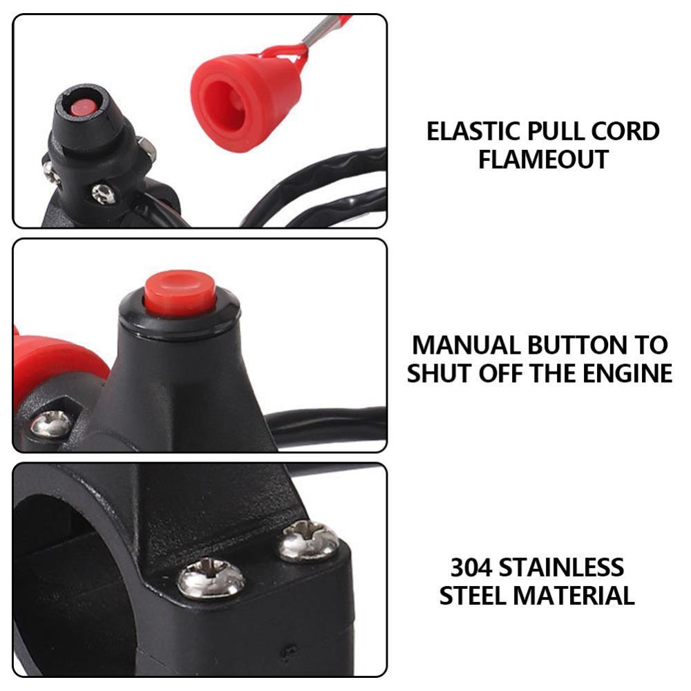 TKEY Motocicleta ATV Cordão De Emergência Matar Parar Interruptor Do Motor Botão Para Suzuki J8V7