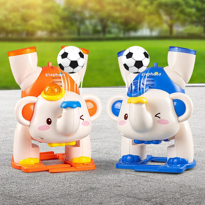 Elefante Assoprador Que Anda Musical Brinquedo Interativo Som e Luz Infantil Bebê Animal Elefantinho