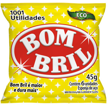 Bombril Esponja de Aço 6 Unidades em Oferta na Shopee