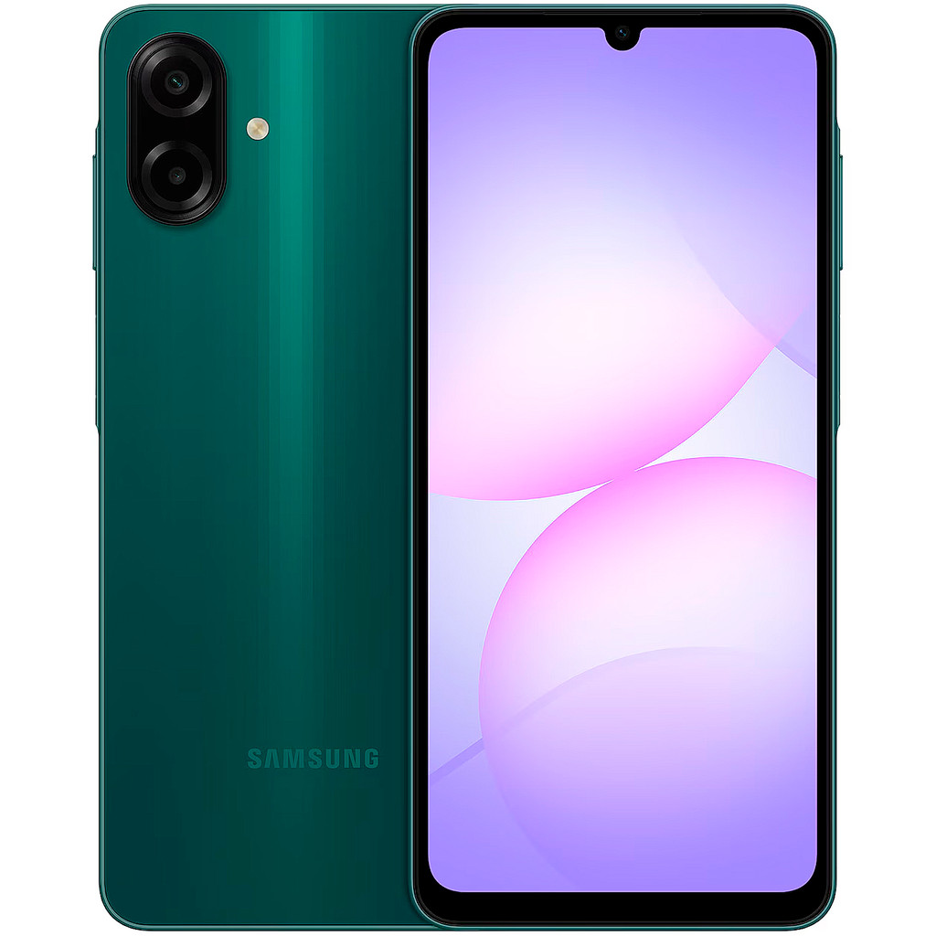 Smartphone Samsung A07 128GB Verde 4GB RAM Tela 6,7" Câmera Dupla + Selfie 8MP C