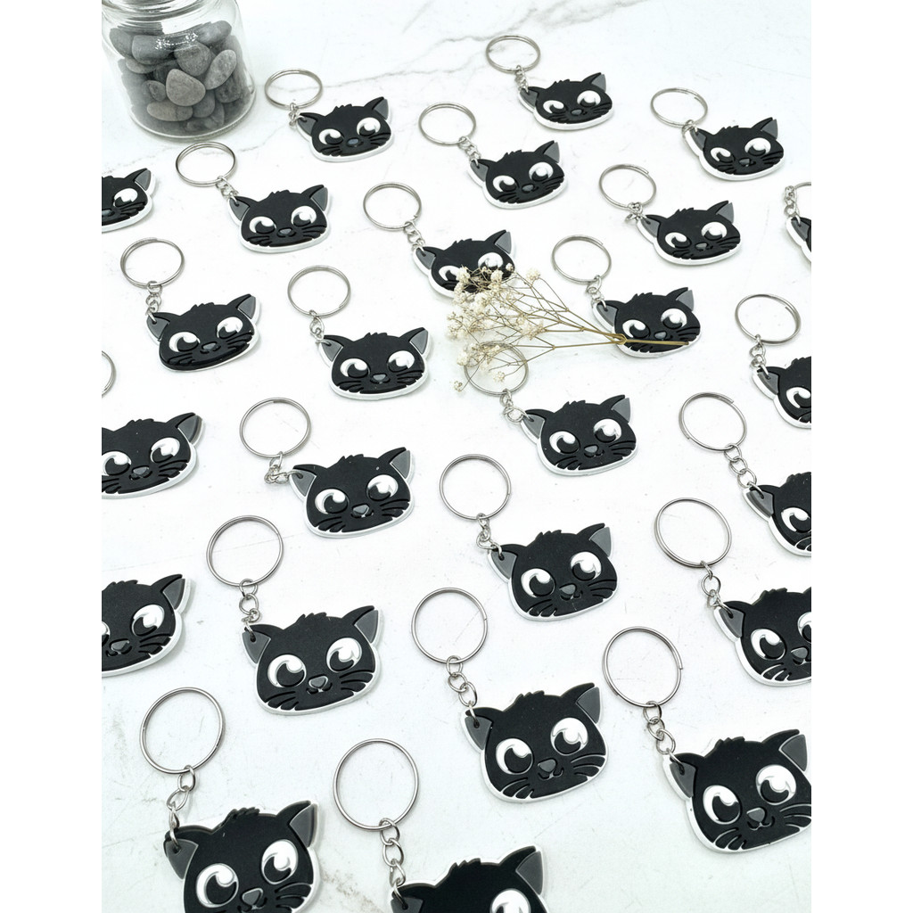 Lembrancinha Gato Preto Gatinho Chaveiro  Lembrancinha 10un Emborrahcado em Oferta na Shopee