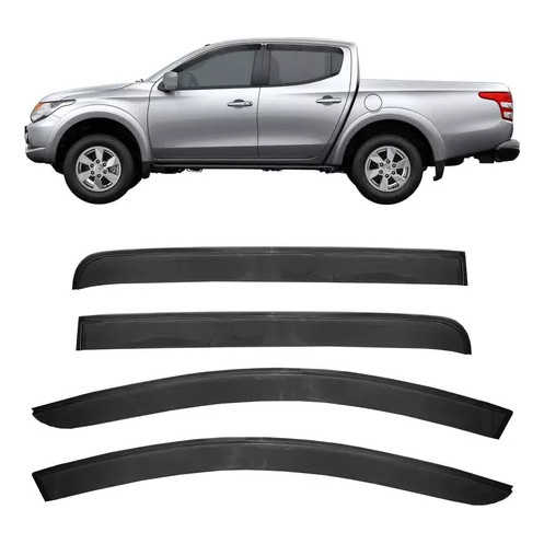Calha De Chuva L200 Triton/sport/outdoor 21/23 4pts