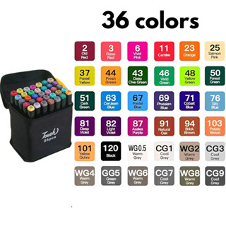 Kit Caneta Colorida Ponta Dupla 36Pçs com Estojo em Oferta na Shopee