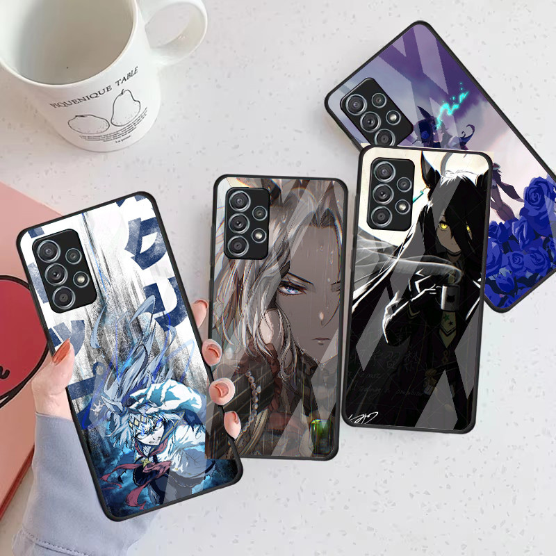 Uma Musume 06 Caso De Telefone Vidro Para Samsung Galaxy A16 A15 A25 A35 A55 A53 A54 A34 A14 A32 A52 4G 5G Capa A56 A54