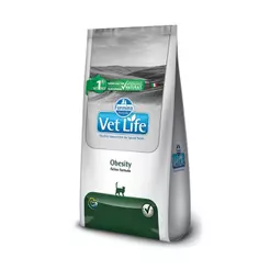 Ração Farmina Vet Life Natural Obesity Para Gatos Obesos 2Kg