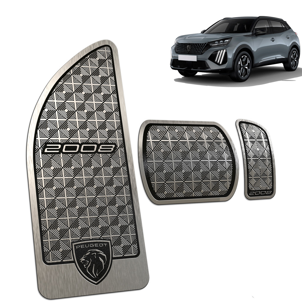 Kit Pedaleira Descanso Pé Peugeot 2008 2025