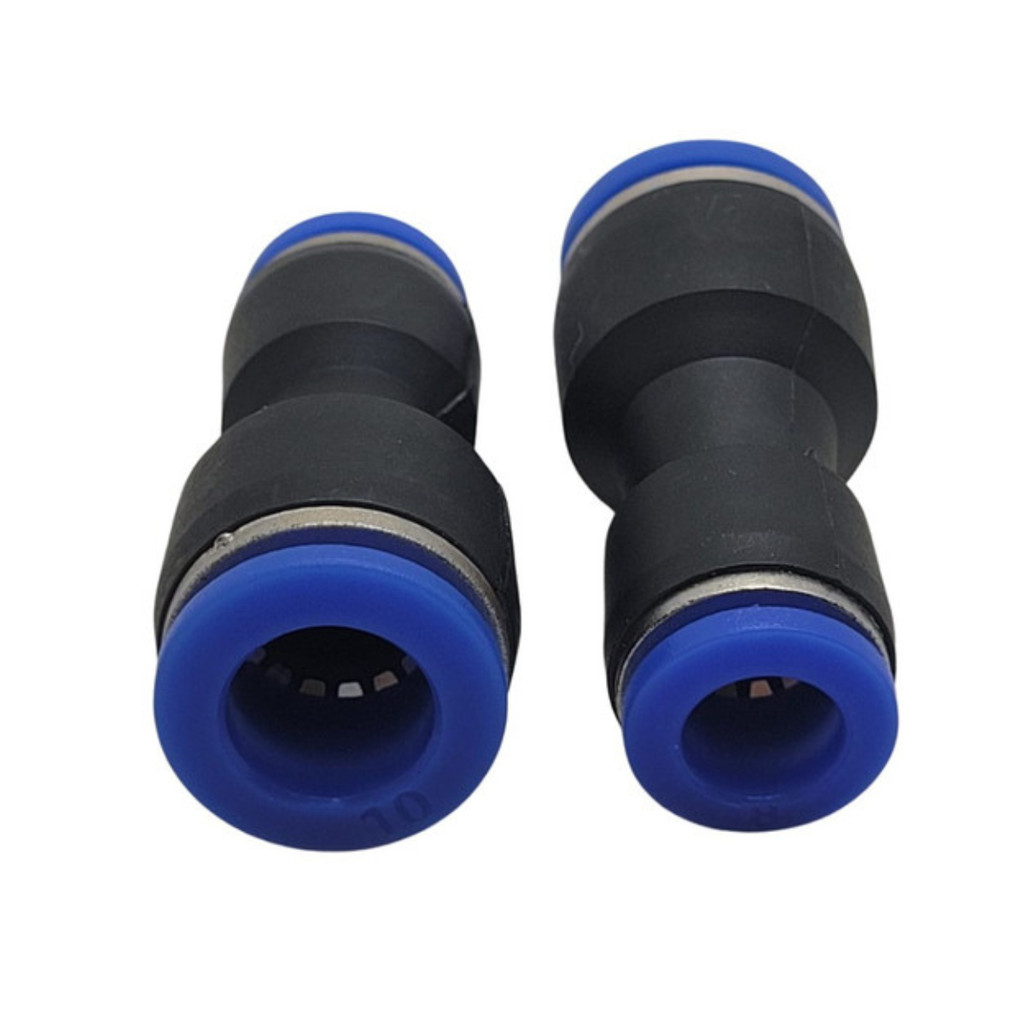 4 Peças Redução Tubo 10mm para 8mm Conexão Pneumática União Emenda