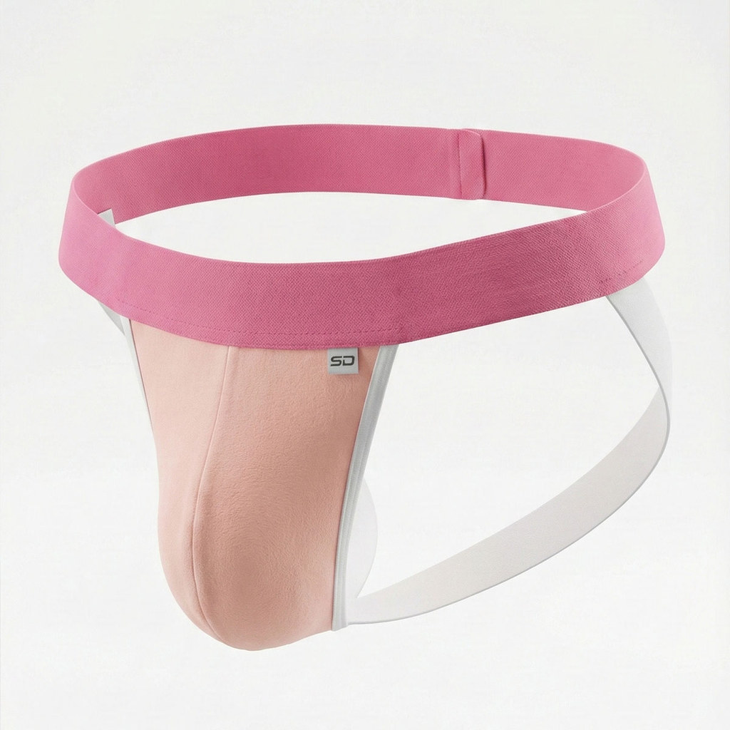 Cueca Jockstrap Masculina Tons De Rosa Sexy Conforto Premium