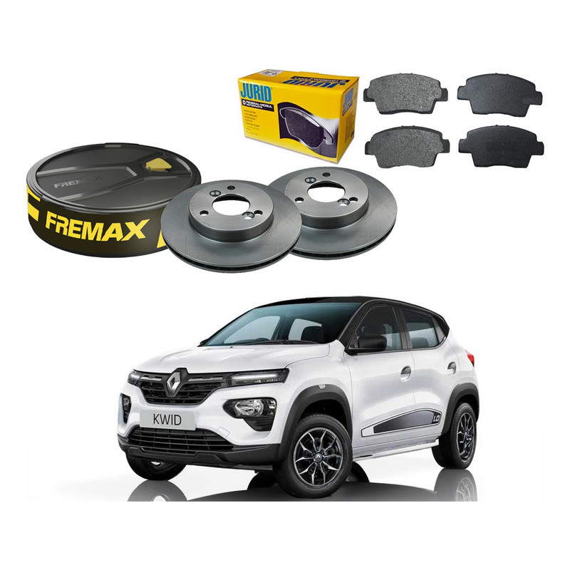 Kit Disco Pastilha Dianteira Jurid Kwid 1.0 12v 2022 A 2023