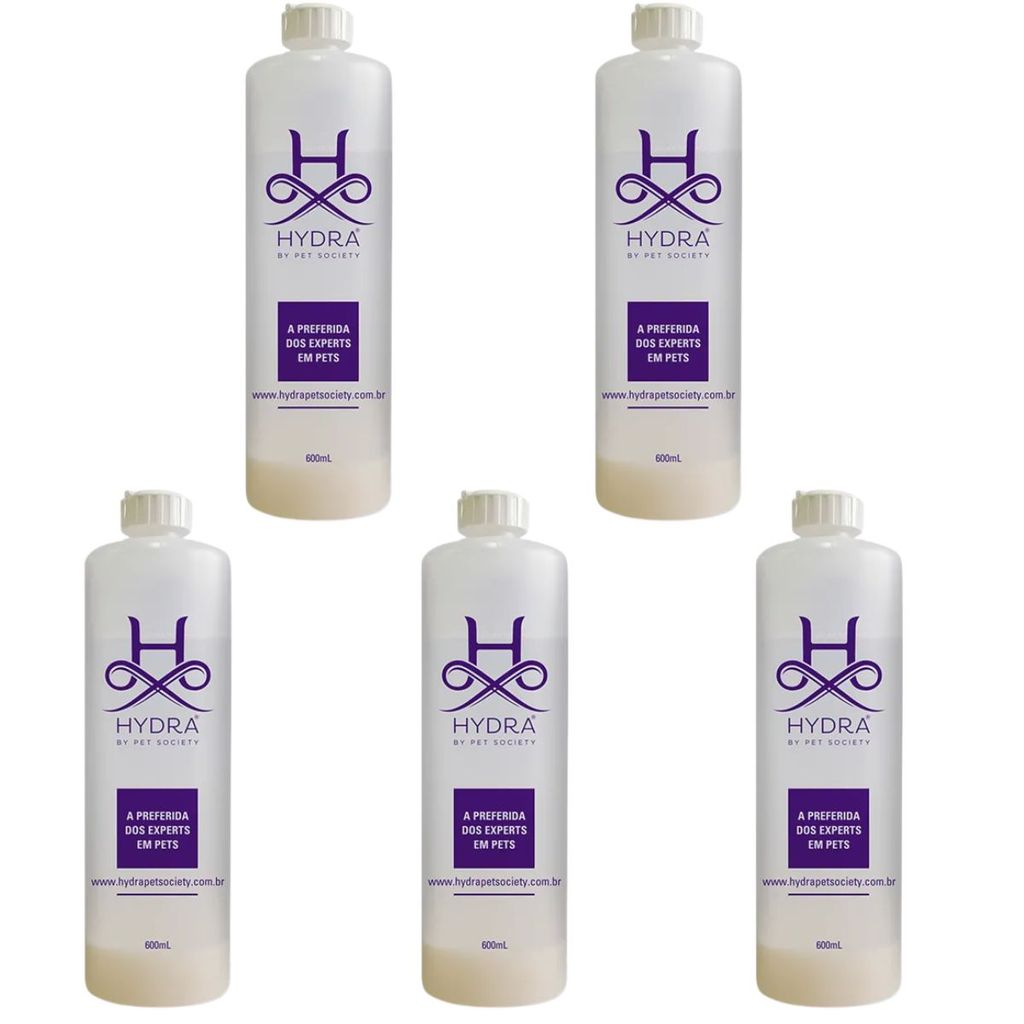 05 Frasco Diluidor para Shampoo e Condicionador Pet Society Hydra 600ML em Oferta na Shopee