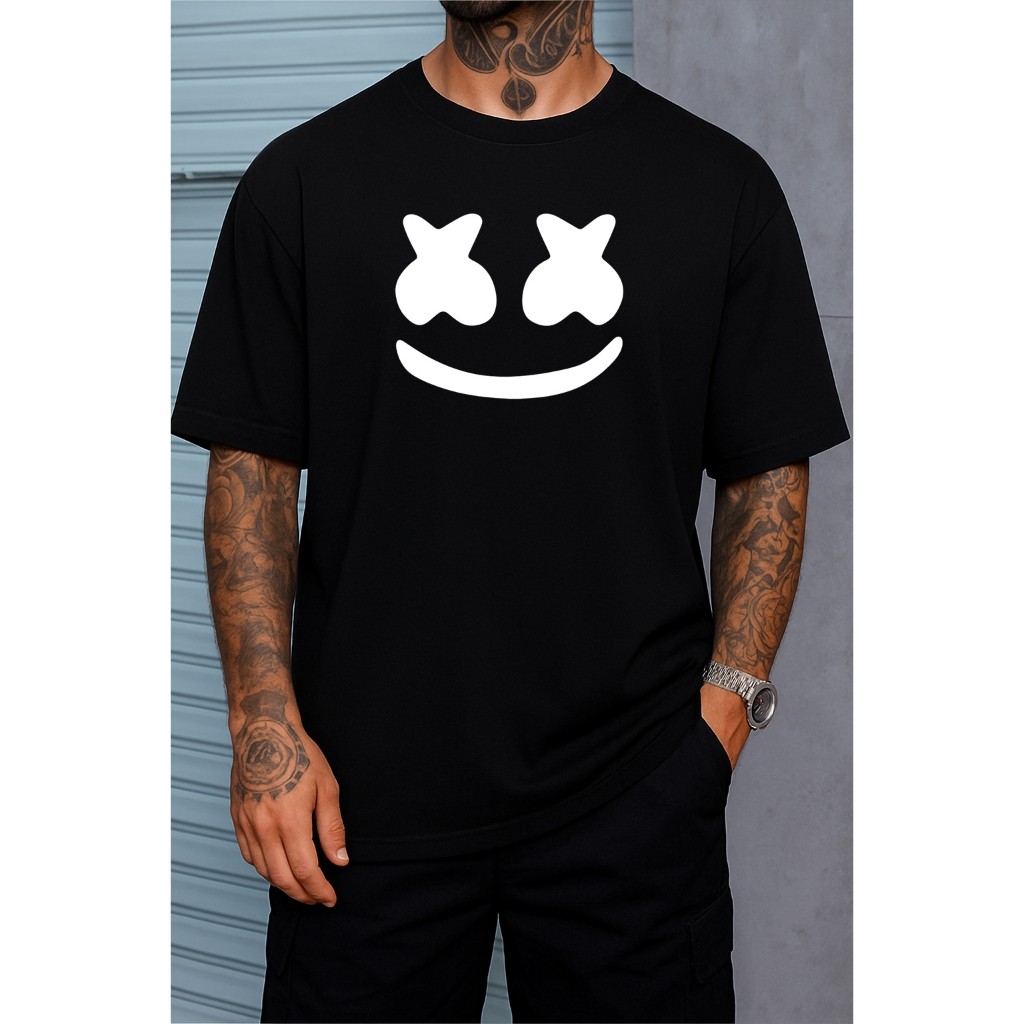 Camisa Camiseta Personalizada DJ MARSHMELLO MARSHMALLOW MUSICA ELETRONICA CAMISA MASCULINA ALGODÃO