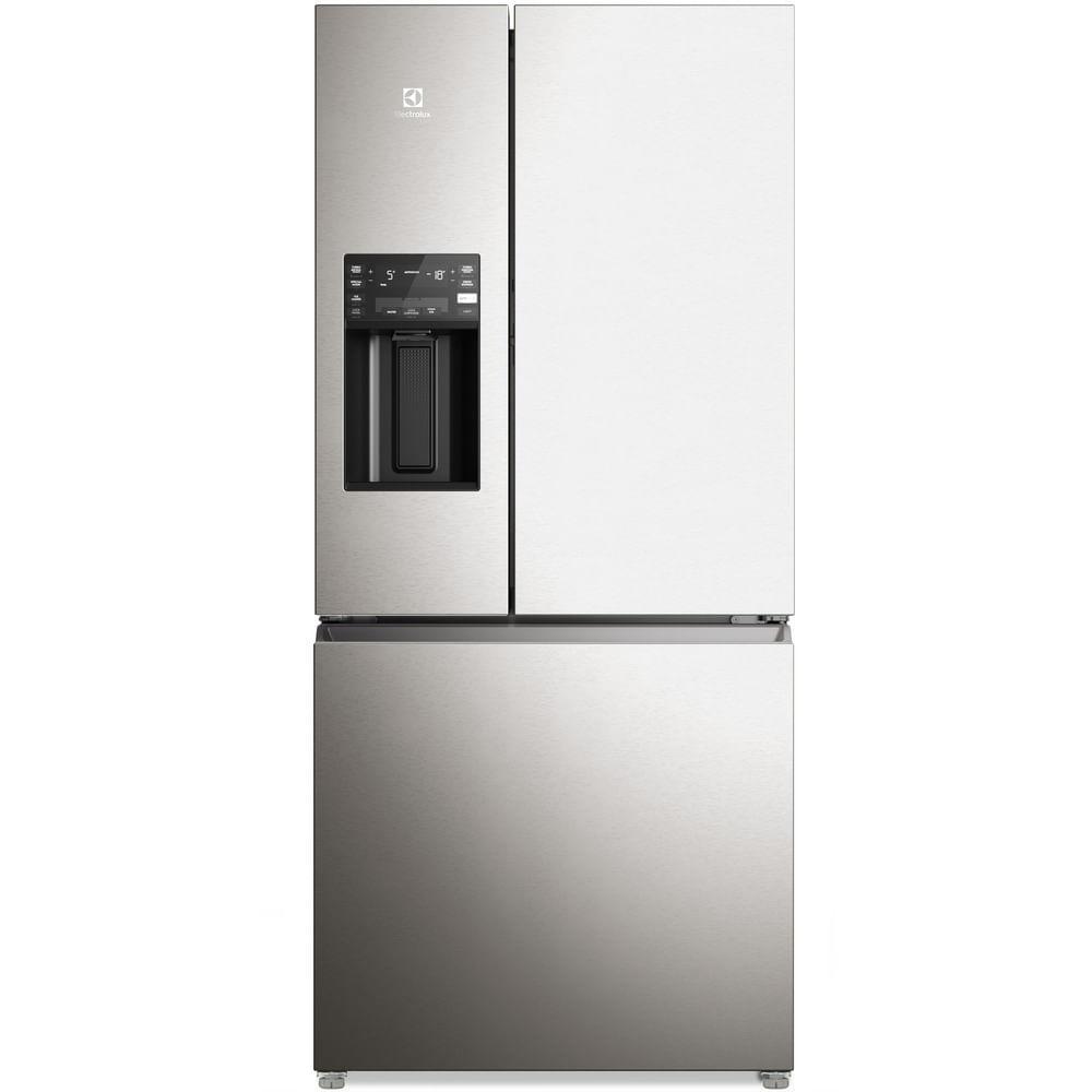 Geladeira Electrolux Frost Free Inverter 583L Dispenser Água e Gelo 3 Portas Cor Inox Look (IM8IS)