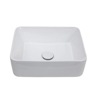 Cuba de Apoio para Banheiro Retangular Louça Cerâmica Galena - Branco em Oferta na Shopee