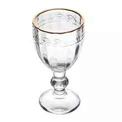 Taça de Licor 50ml Cristal Ecológico com Fio de Ouro Imperial Lyor para Servir Degustar Bebidas Mesa Posta Elegante Casa