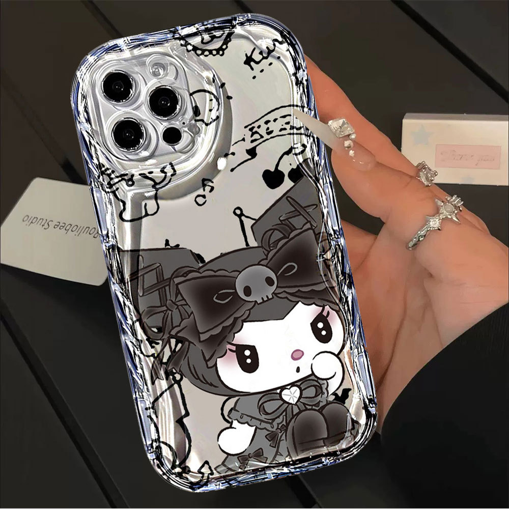 Capa Para Samsung A56 A36 A55 A54 A16 A15 A14 A05 A51 A52 A34 A35 A32 A13 A12 A04E Bonito Kuromi Transparente Caso De Te