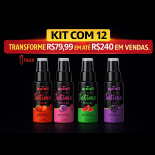 Kit com 12 Perfume Intimo Beijavel Apinil -Atacado para revenda em Oferta na Shopee