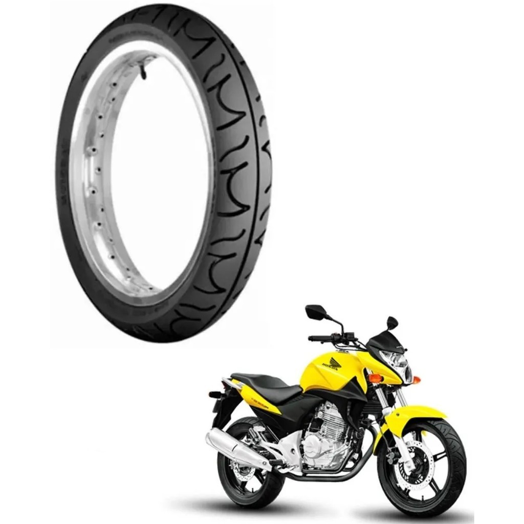 Pneu Dianteiro 110/70-17 Cb300 Fazer 250 Sportissimo Maggion Moto S/Camara 100559