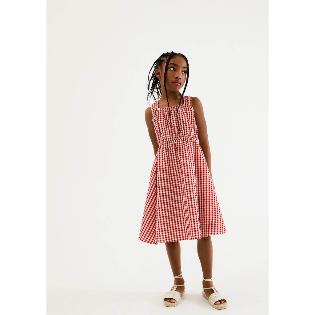 Vestido Infantil Godê Com Linho