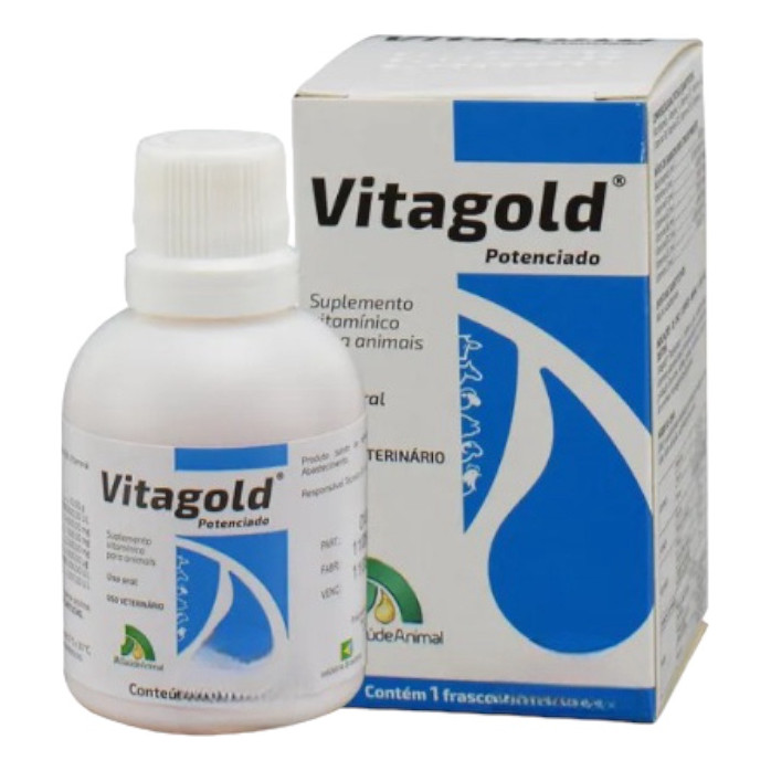 Vitagold 20ml Suplemento Vitaminico Liquido para Animais