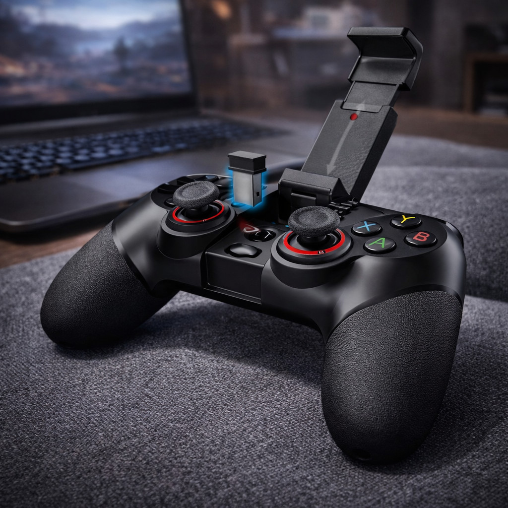 Controle Gamepad para Celular Android Bluetooth Ideal para Jogos Mobile Gamer Ipega 9076