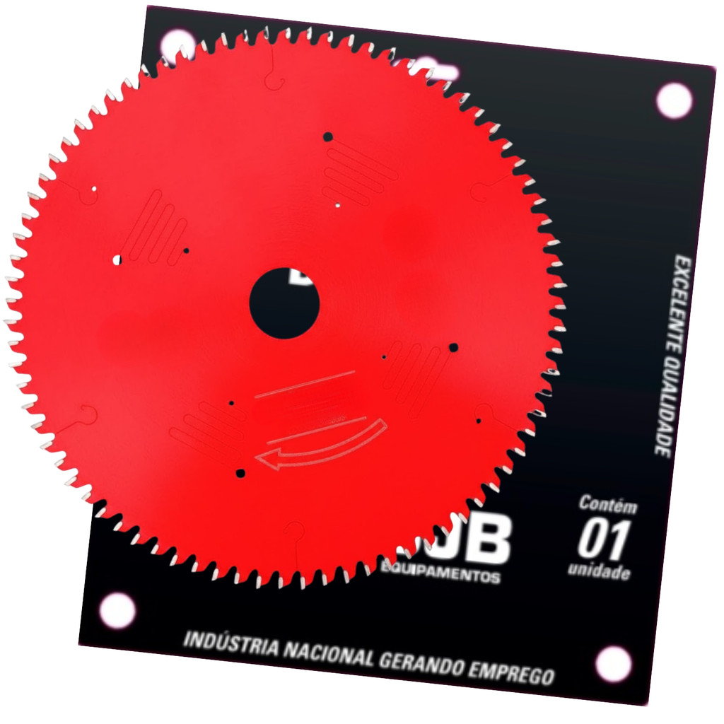 Disco Serra Bancada Mdf 250mm 30mm 80d 1° Linha Vermelho