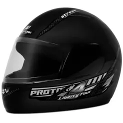 Capacete Moto Pro Tork Liberty Four 58 Preto