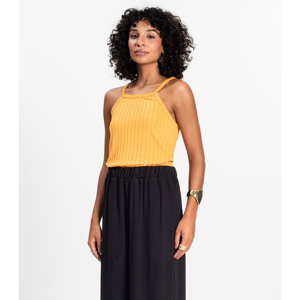 Regata Feminina Infinita Cor Amarelo